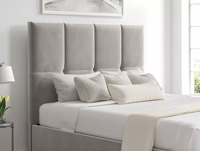 Turin Hugo Platinum Upholstered Ottoman Bed Frame Only