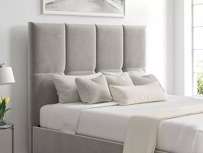 Turin Hugo Platinum Upholstered Ottoman Bed Frame Only