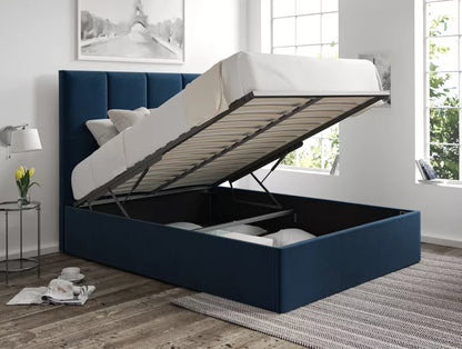 Turin Hugo Royal Upholstered Ottoman Bed Frame Only