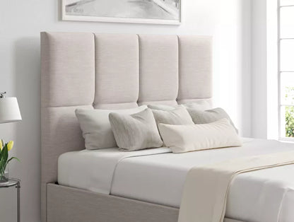 Turin Linea Fog Upholstered Ottoman Bed Frame Only