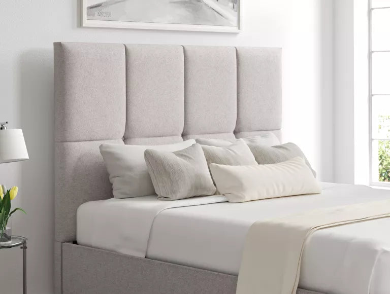 Turin Trebla Chalk Upholstered Ottoman Bed Frame Only