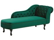 Right Hand Chaise Lounge NIMES Velvet Green – view 3