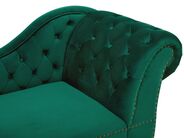 Right Hand Chaise Lounge NIMES Velvet Green – view 7