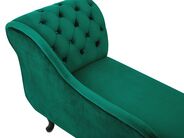 Right Hand Chaise Lounge NIMES Velvet Green – view 9