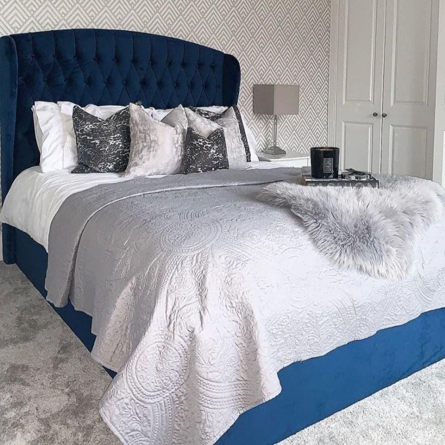 Royal Heritage Wingback Bed