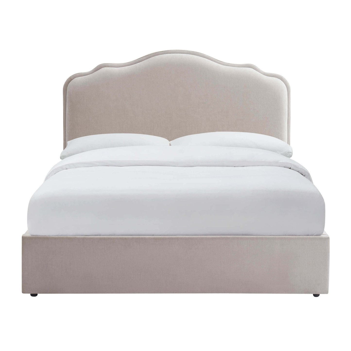 Wiltshire Chenille Ottoman Storage Bed - Light Grey