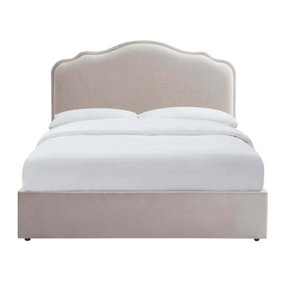 Wiltshire Chenille Ottoman Storage Bed - Light Grey