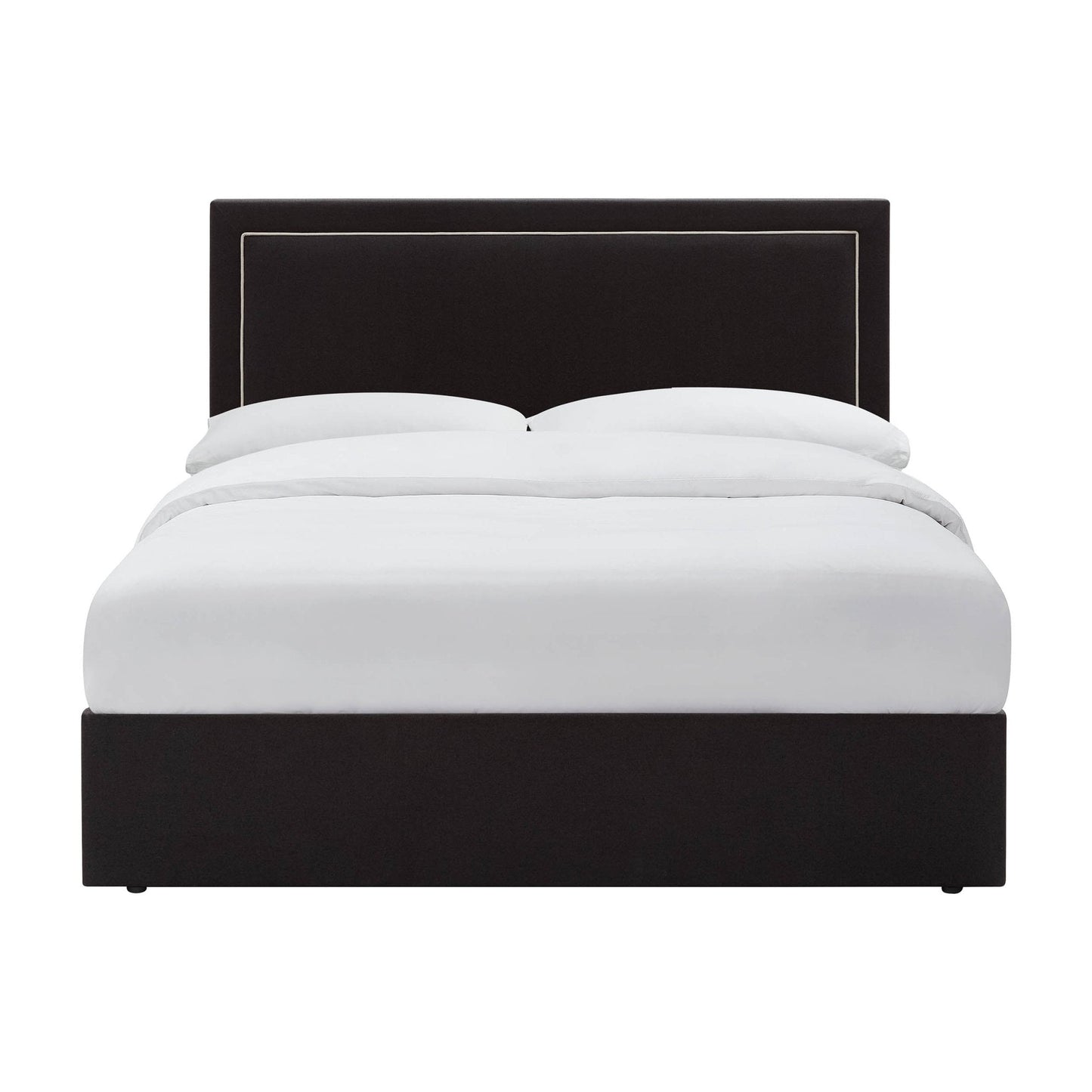 Windsor Ottoman Storage Bed - Black/Natural