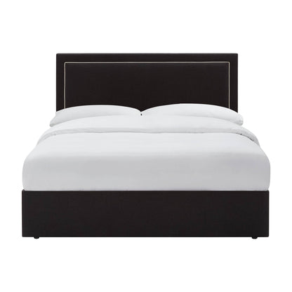Windsor Ottoman Storage Bed - Black/Natural