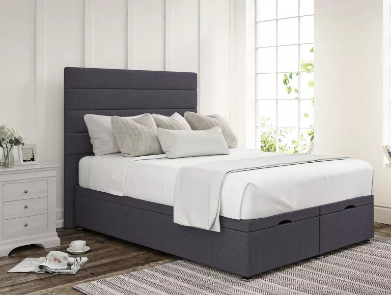 Zodiac Upholstered Headboard and Ottoman Base