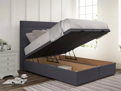 Zodiac Upholstered Headboard and Ottoman Base